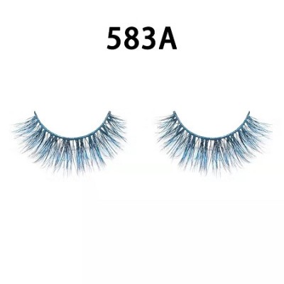 Color silk lashes Synthic Hair Faux 3D Mink Eyelashes lash vendor Wholesale Colorful Eyelashes Private Label