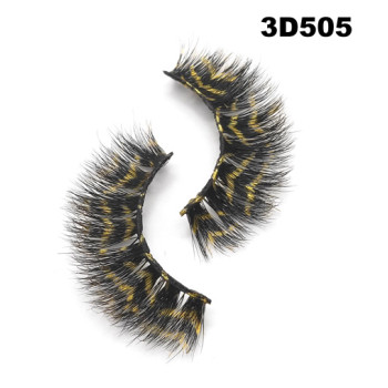 Color silk lashes Synthic Hair Faux 3D Mink Eyelashes lash vendor Wholesale Colorful Eyelashes Private Label
