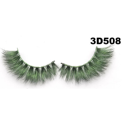 Color silk lashes Synthic Hair Faux 3D Mink Eyelashes lash vendor Wholesale Colorful Eyelashes Private Label