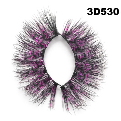 Color silk lashes Synthic Hair Faux 3D Mink Eyelashes lash vendor Wholesale Colorful Eyelashes Private Label