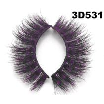 Color silk lashes Synthic Hair Faux 3D Mink Eyelashes lash vendor Wholesale Colorful Eyelashes Private Label