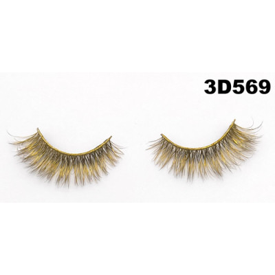 Color silk lashes Synthic Hair Faux 3D Mink Eyelashes lash vendor Wholesale Colorful Eyelashes Private Label