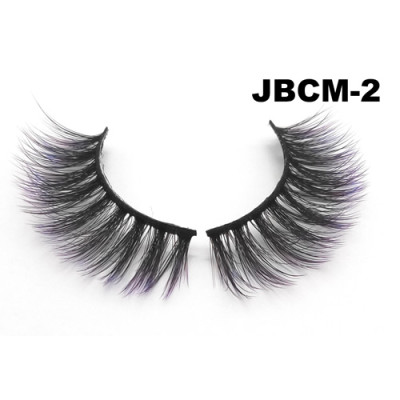 Color silk lashes Synthic Hair Faux 3D Mink Eyelashes lash vendor Wholesale Colorful Eyelashes Private Label