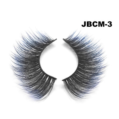 Color silk lashes Synthic Hair Faux 3D Mink Eyelashes lash vendor Wholesale Colorful Eyelashes Private Label