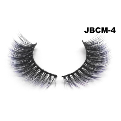 Color silk lashes Synthic Hair Faux 3D Mink Eyelashes lash vendor Wholesale Colorful Eyelashes Private Label