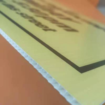 PP corrugated sheet corflute board with H holes Poster sign sets