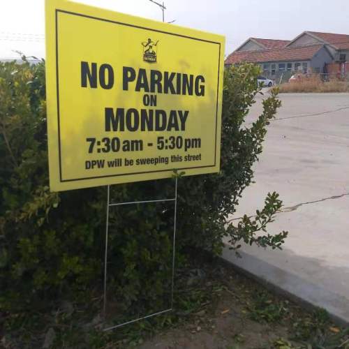 PP plastic bandit sign/corflute poster sign suits/advertising boards