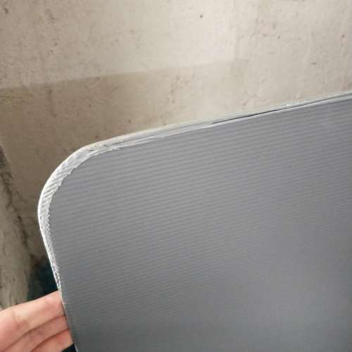 Plastic bottle divider corflute layer pad with round corner