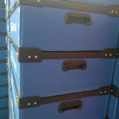 pp plastic foldable turnover box for electronic parts