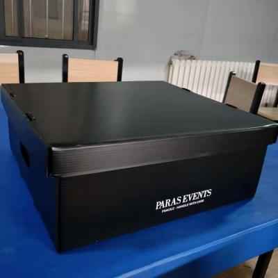 Plastic collapsible recyclable corrugated packing box