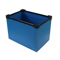 pp plastic foldable turnover box for electronic parts