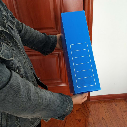 Office folder plastic foldable file storage box desk storage cases