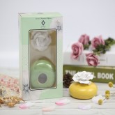 High quality home decoration ceramic reed diffuser bottle with ceramic flower