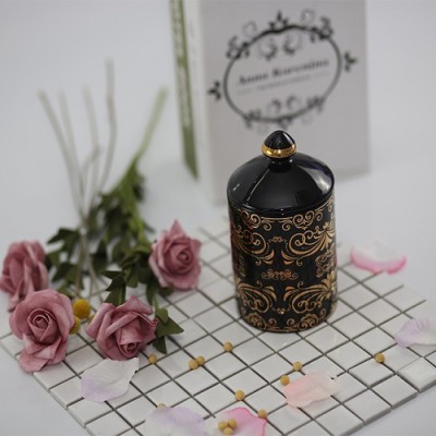 New Luxury Home decoration 100% natural soy wax with ceramic candle jars scented candles wholesale