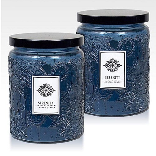 Selling color carved decorative glass candle jar with metal lid with Tealight candle wholesale