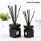 Luxury square wooden bottle cap pure natural fragrance reed diffuser