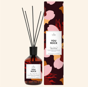 Interesting pattern packaging box environmental protection retro glass bottle reed diffuser with natural essential oil