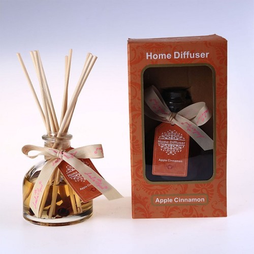 China supplier natural aroma essence oil glass bottle reed diffusers with rose rattan stick wholesale