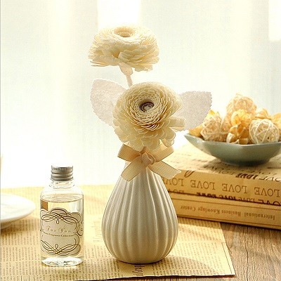 Wholesale ceramic diffuser bottle aroma flower stick reed diffuser