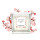 Custom different types decal soy wax scented square glass candle jars with luxury packing