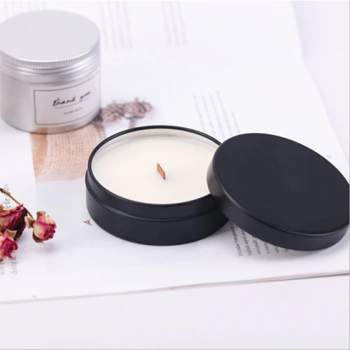 Customized wholesale luxury tin candles handmade natural fragrance soy candles