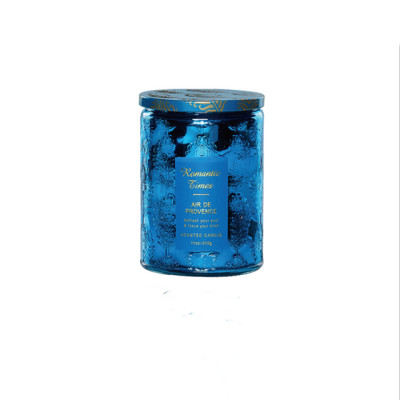 Wholesale soy wax customized pillar soy candle scented luxury glass jar home decoration