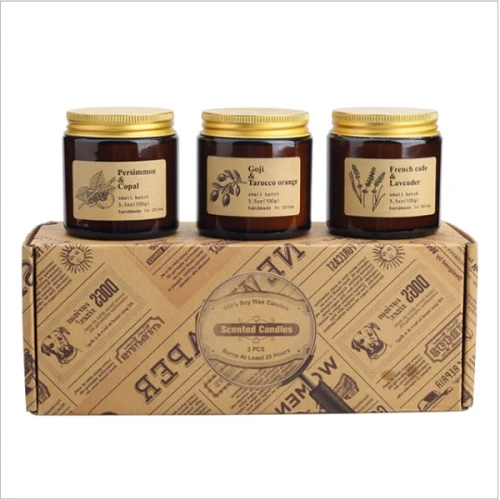 Wholesale retro Aroma Candle Luxury Soy Wax Scented Candle Factory organic candles
