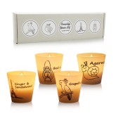 Top grade personalized scented candle gift set glass candles