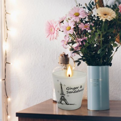 Top grade personalized scented candle gift set glass candles