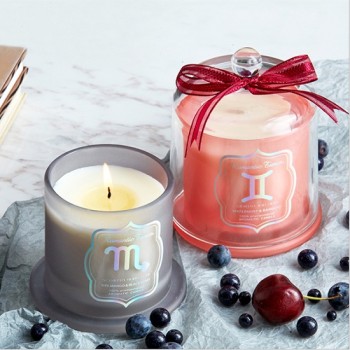 Creative scented soy candle in domed jar with lid Luxury candle