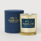 Luxury soy wax scented candle glass jar with metal lid