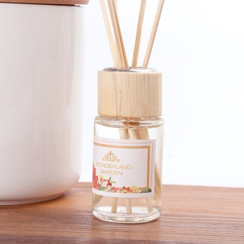 French import 30ml essential oil luxury rose dry flower cover reed diffuser with luxury package box
