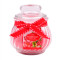 Custom wedding party pumpkin shaped crystal glass candle with lid
