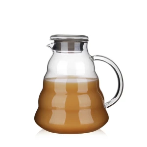 300ml 500ml 700ml 1200ml Heat-proof handmade high borosilicate coffee cloud glass coffee pot