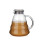 300ml 500ml 700ml 1200ml Heat-proof handmade high borosilicate coffee cloud glass coffee pot