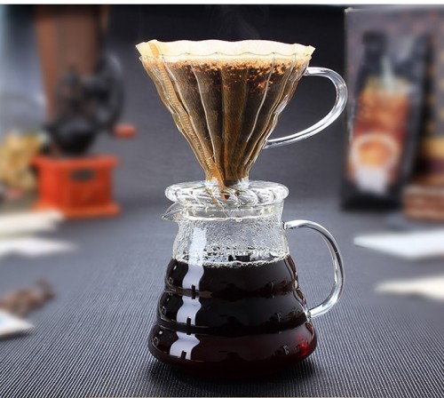 High Borosilicate Glass Coffee Dripper V60 Glass Dripper