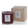 Ｗholesale luxury three wick brown glass jar candle with wooden box