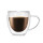 Hot Sale Double Wall Glass Coffee Cup with Handle