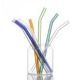 High temperature resistance Borosilicate Straight Glass Straws Colored Glass Straws