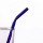 Handmade Pyrex Borosilicate Colored Bent Glass Drinking Straws