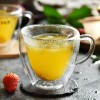 180ml 240ml Heart-shaped Double Wall Glass Cup with Handle