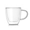 Amazon Hot Selling 160ml Double Wall Insulated Espresso Coffee Glass Mug