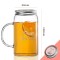 Handmade Heat Resistant Borosilicate Glass Mason Drinking Jar Glass Drinking Mug with Lid and Glass Drinking Straws