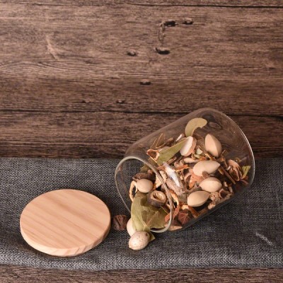 Food Storage Glass Jar No Lead Kitchen Storage Bottles Sealed Cans with Cover Large Capacity Candy Glass Jars Tea Box