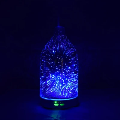 3D color glass electronic aroma diffuser essential oil aromatherapy humidifier aromatherapy sprayer used in the room