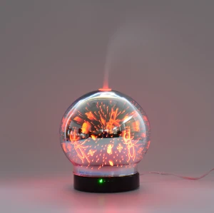 3D Color Glass Electronic Aroma Essential Oil Diffuser Ultrasonic Cool Mist Humidifier