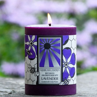 Wholesale Handmade Home Decorative Luxury Dried Flower Scented Beeswax Pillar Candle