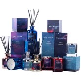 Hotsale Aroma Scented wax frosted glass jar candle and reed diffuser for luxury gift set