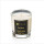 Classic transparent glass bottle soy wax candle with sliver metal lid