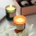 Christmas new year luxury packaging gift colorful scented candle jar frosted glass candle jar